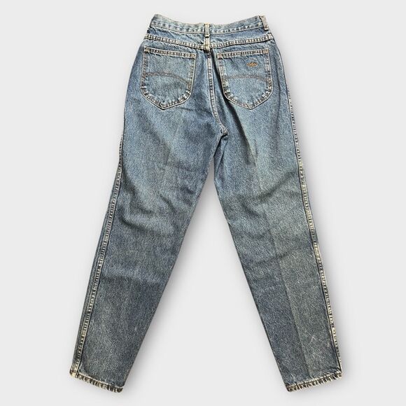 Vintage 80s Jeans Womens 11/XS  Chic Light denim High Rise Mom Jeans Made in USA - Picture 2 of 7
